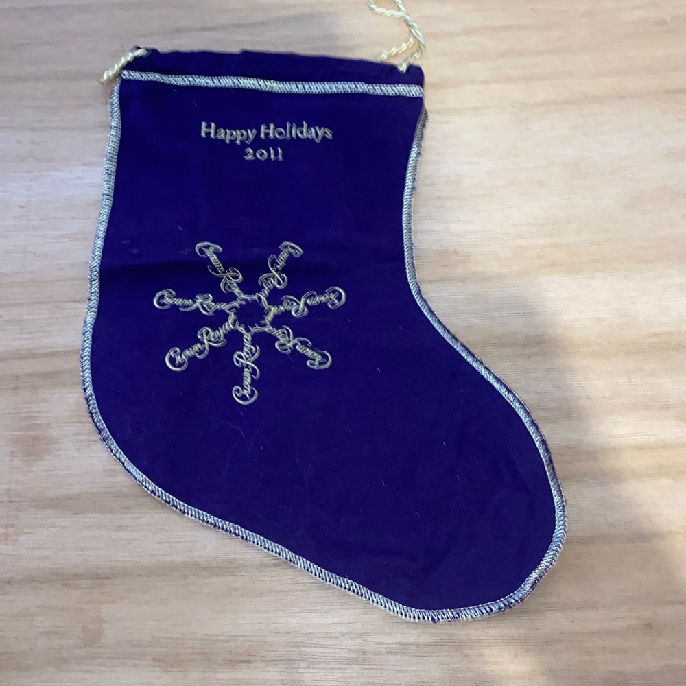 2011 Happy Holidays Crown Royal Collectors Christmas Stockings